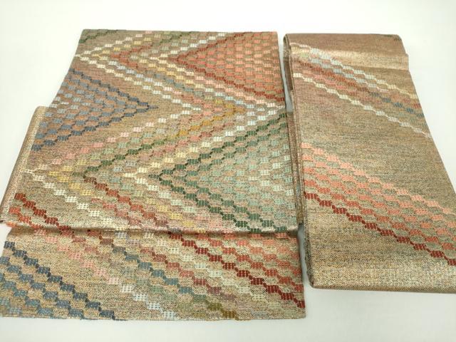 平和屋着物●つけ帯　菱文　鈴乃屋扱い　正絹　逸品　DAAY1029ps