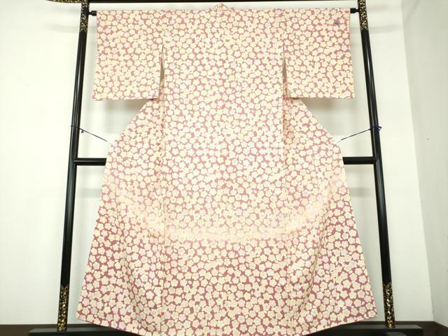 平和屋着物●訪問着　桜尽くし　暈し染め　銀通し地　鈴乃屋扱い　正絹　逸品　DAAY1083ps