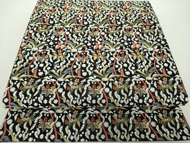 ♦︎きもの結♦︎六通柄袋帯 唐織 正倉院文様 金糸 正絹 美