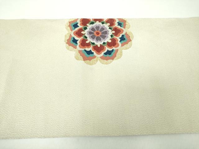 平和屋着物○爪掻き本綴れ 八寸名古屋帯 正倉院花