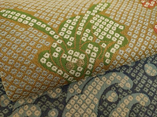 平和屋着物○六通柄袋帯 立波に兎 正絹 逸品 DAAY1314ps