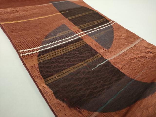 平和屋着物▽太鼓柄袋帯 スリーシーズン帯 春 夏 秋 櫛織り 正絹