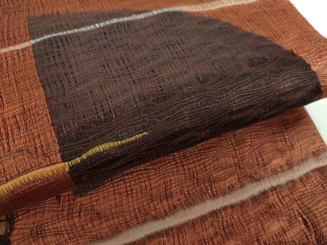 平和屋着物▽太鼓柄袋帯 スリーシーズン帯 春 夏 秋 櫛織り 正絹