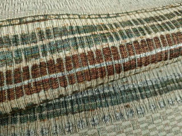 平和屋着物○六通柄袋帯 飛鳥間道 金銀糸 正絹 逸品 DAAY1367ps