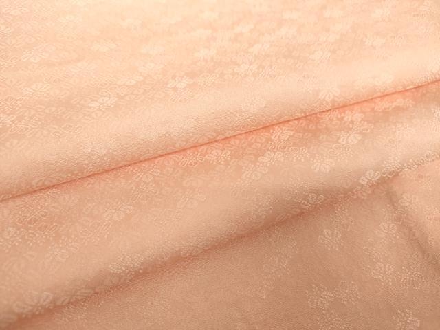 平和屋着物●上質な色無地　桐地紋　赤香色　正絹　逸品　DAAY1440ps