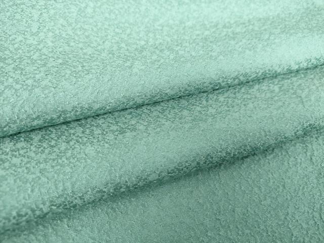 平和屋着物●上質な色無地　霞地紋　錆浅葱色　正絹　逸品　未使用　DAAY1446ps