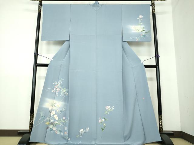 平和屋着物●訪問着　作家物　草花文　暈し染め　正絹　逸品　DAAY1450ps