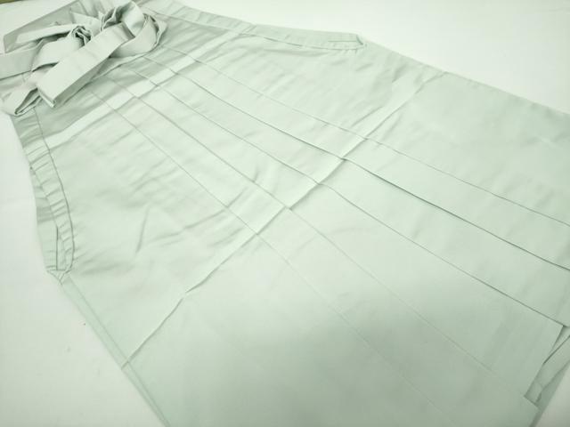 平和屋着物●男性　馬乗袴　色無地　白緑色　DAAY1472ps