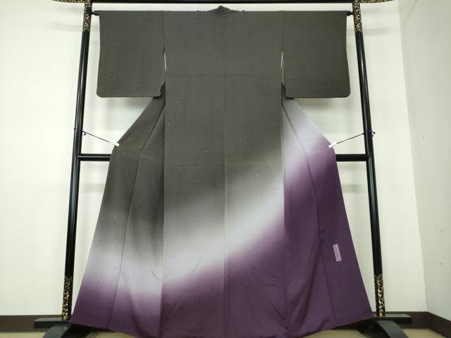 平和屋着物●世界的人形師　辻村寿三郎　ジュサブロー　訪問着　舞桜地紋　暈し染め　正絹　逸品　DAAY1490ps