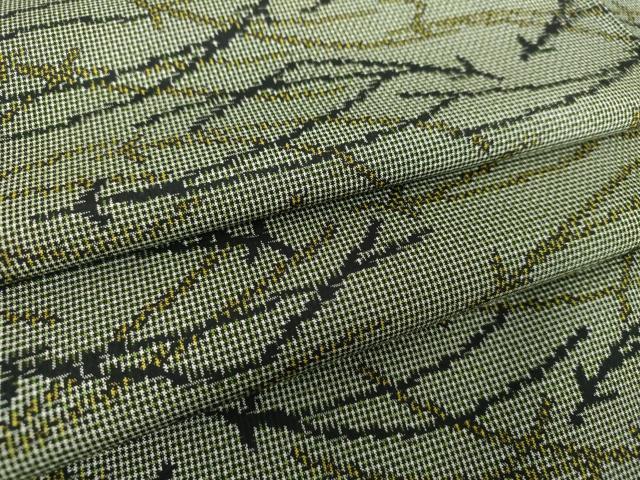 平和屋着物●上質な紬　7マルキ　敷松葉　正絹　逸品　DAAY1531ps