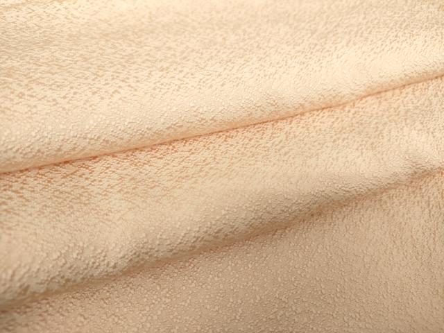 平和屋着物●上質な色無地　菱地紋　水柿色　正絹　逸品　未使用　DAAY1539ps