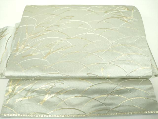 平和屋着物●ワンタッチつけ帯　芒文　金銀糸　正絹　逸品　DAAY1660ps