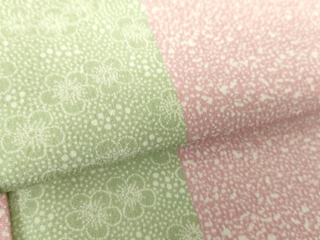 平和屋着物●東京染伝統工芸士　金田昇　小紋　霞梅間道　正絹　逸品　DAAY1688ps 平和屋着物○東京染伝統工芸士 金田昇 小紋 霞梅間道