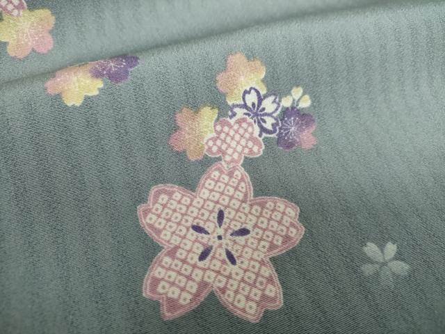 平和屋着物●上質な小紋　舞桜　さが美扱い　正絹　逸品　DAAY1700ps 平和屋着物○上質な小紋 舞桜 さが美扱い 正絹 逸品 DAAY1700ps