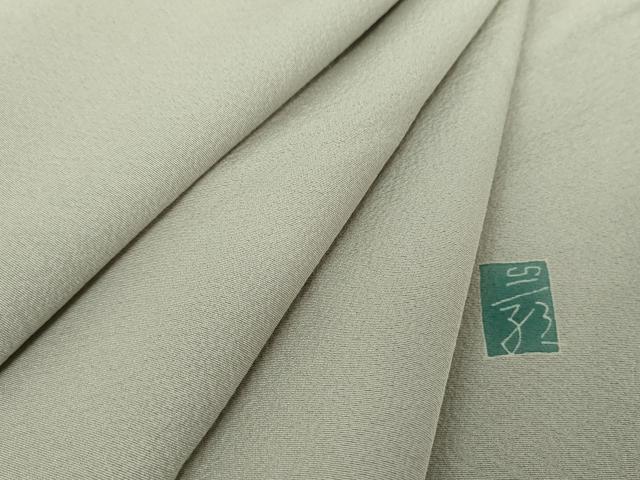 平和屋着物●京加賀糸目友禅作家　山崎巌監修　色無地　蕎麦切色　正絹　逸品　DAAY1705ps