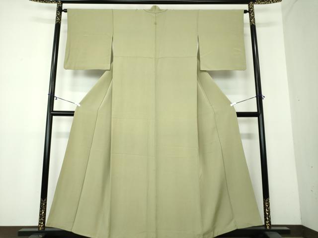 平和屋着物●上質な色無地　柳茶色　正絹　逸品　DAAY1726ps 平和屋着物○上質な色無地 柳茶色 正絹 逸品 DAAY1726ps