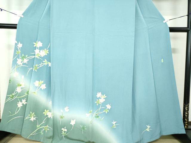 平和屋着物○本加賀友禅作家 南克治 訪問着 草花文 暈し
