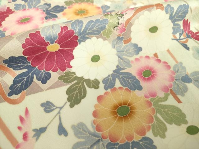 平和屋着物○本加賀友禅作家 金丸充夫 訪問着 友禅 作家物 花笠