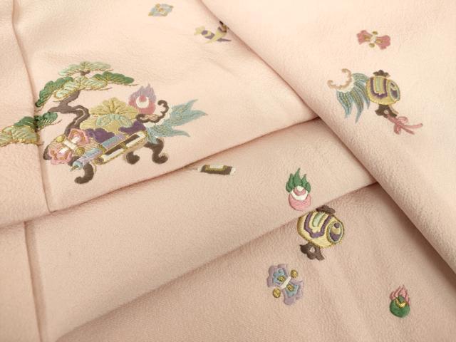 平和屋着物●八代　玉屋庄兵衛　訪問着　駒刺繍　総刺繍　宝尽くし　金糸　正絹　逸品　DAAY1782ps