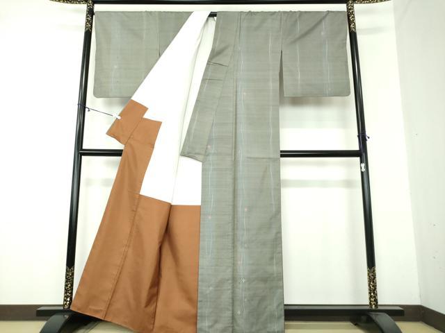 平和屋着物○本場染大島紬 花間道 正絹 逸品 DAAY1784ps