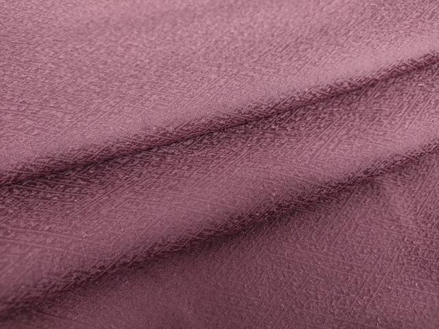 平和屋着物●上質な色無地　格子地紋　葡萄色　正絹　逸品　未使用　DAAY1822ps