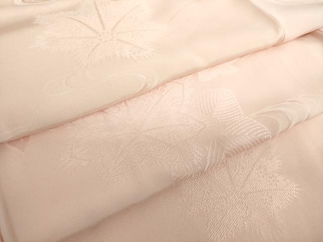 平和屋着物●上質な色無地　竜田川地紋　虹色　正絹　逸品　DAAY1829ps