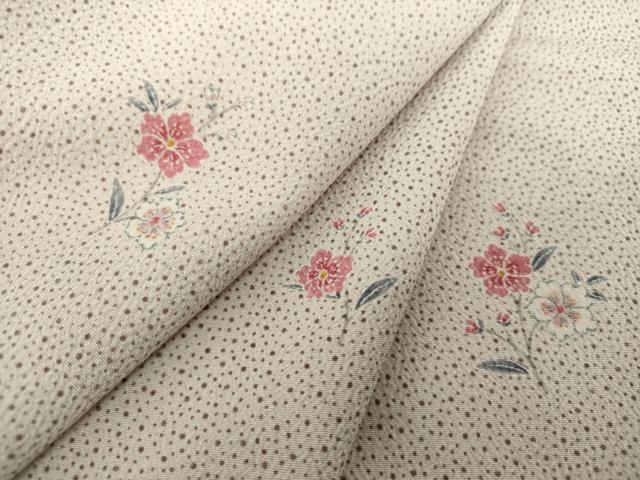 平和屋着物●小紋　草花文　洗える着物　DAAY1993ps