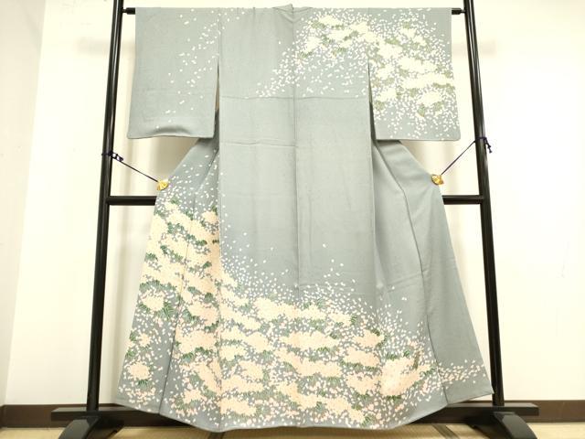 平和屋着物●訪問着　草花　鈴乃屋扱い　正絹　逸品　DAAY2451op