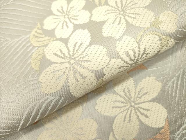 平和屋着物○六通柄袋帯 唐織 舞桜 正絹 逸品 DAAY2706op