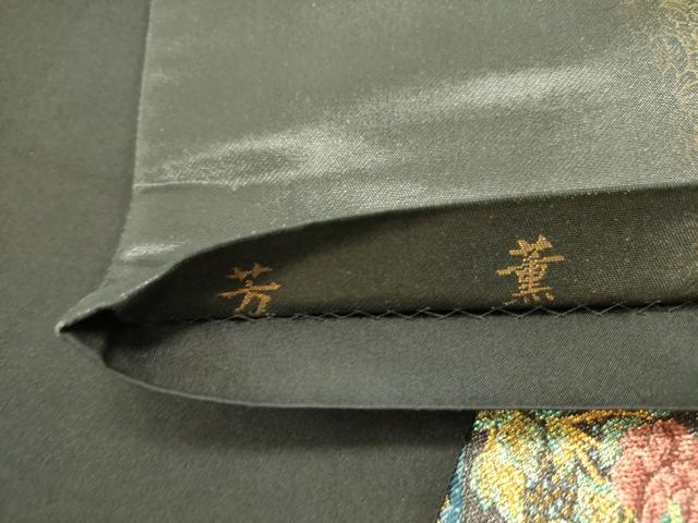 平和屋着物●太鼓柄袋帯　芳薫　黒地　金糸　引箔　正絹　逸品　DAAY2707op 平和屋着物○太鼓柄袋帯 芳薫 黒地 金糸 引箔 正絹 逸品 DAAY2707op