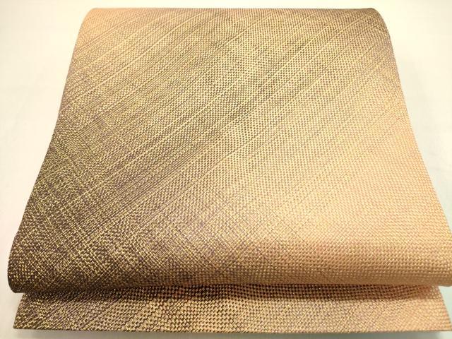 平和屋着物●ひなや工房　くむ・あむ・おる　伊豆蔵明彦　組織　全通柄袋帯　霞文　金糸　正絹　逸品　DAAY2708op