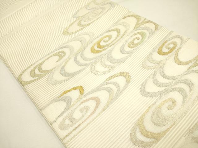 平和屋着物＊夏物　絽綴れ　太鼓柄袋帯　鳳凰流水花文　金糸　正絹　逸品　DABA0509cm 平和屋着物＊夏物 絽綴れ 太鼓柄袋帯 流水文 金銀糸 正絹 逸品