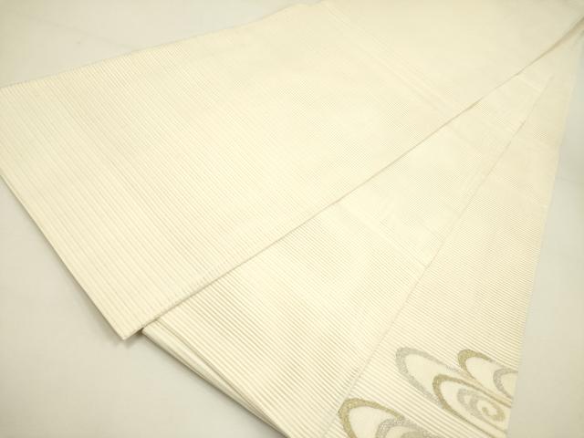 平和屋着物＊夏物　絽綴れ　太鼓柄袋帯　鳳凰流水花文　金糸　正絹　逸品　DABA0509cm 平和屋着物＊夏物 絽綴れ 太鼓柄袋帯 流水文 金銀糸 正絹 逸品