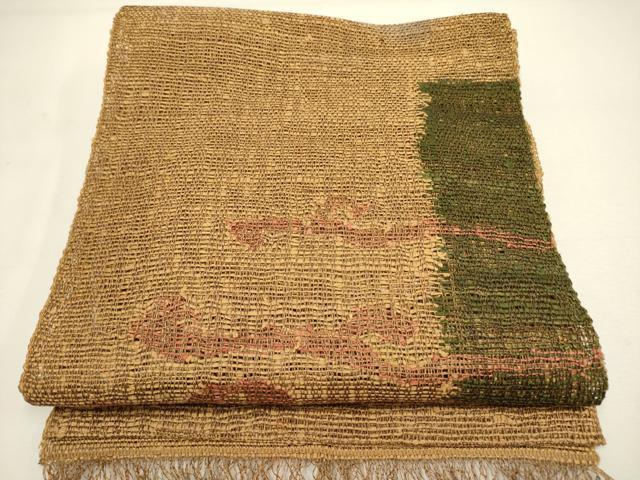 平和屋着物＊夏物　八寸名古屋帯　抽象文様　正絹　逸品　DAAY2952op