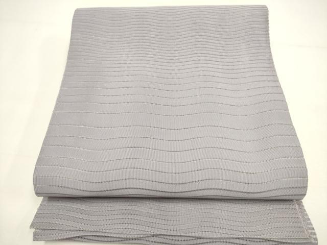 平和屋着物＊夏物　絽綴れ　八寸名古屋帯　暁鼠色　正絹　逸品　DAAY2980op