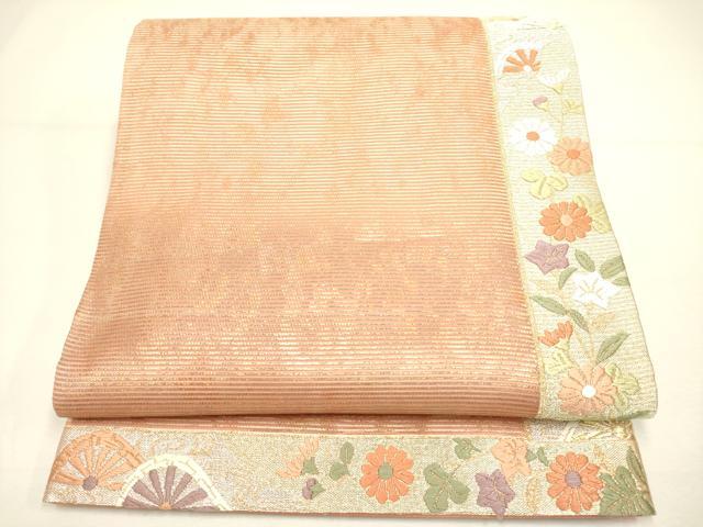 平和屋着物＊夏物　六通柄袋帯　唐織　かづら帯献上文　金銀糸　正絹　逸品　DAAY2998op