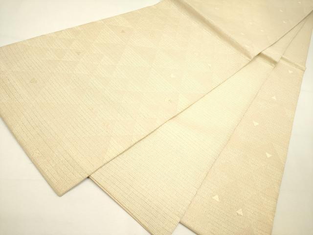 平和屋着物＊夏物　六通柄袋帯　鱗文　金糸　正絹　逸品　DAAY2999op_4
