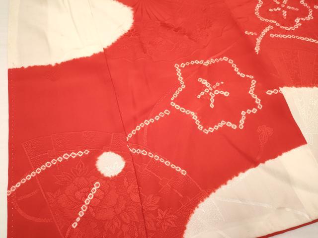 平和屋着物[]七五三　女の子　３歳　祝着　三つ身　襦袢付き　草花文　逸品　DAAY3092ma_2