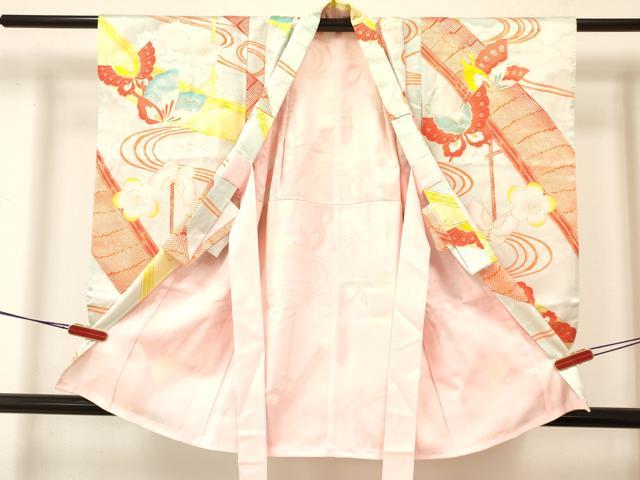 平和屋着物[]アンティーク 大正ロマン 七五三 女の子 3歳 祝着 一つ身