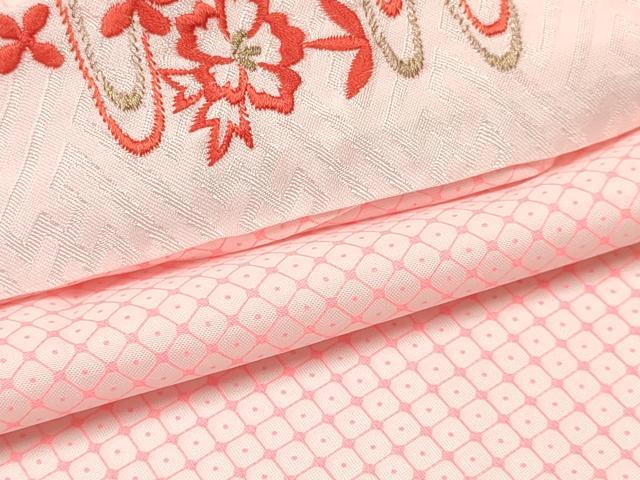 平和屋着物[]七五三　女の子　３歳　祝着　三つ身　長襦袢(単衣・半衿刺繍)セット　熨斗鼓飛鶴花文　金彩　逸品　DAAY3155ma_6