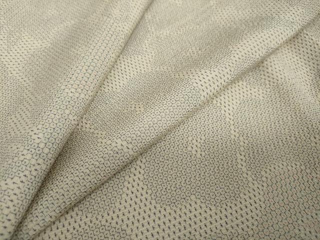 平和屋着物●本塩沢　110亀甲　花尽くし文　正絹　逸品　DAAY5006ud