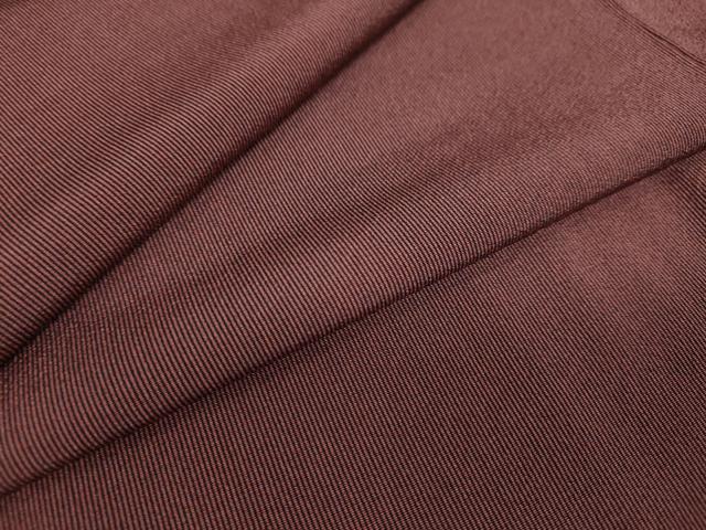 平和屋着物●江戸小紋　万筋　黒鳶色×漆黒色　正絹　逸品　DAAY5024ud