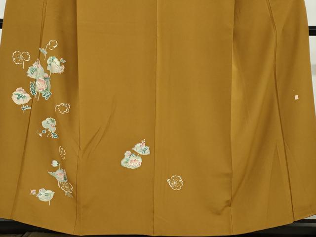 平和屋着物●訪問着　作家物　草花文　金彩　正絹　逸品　DAAY5040ud