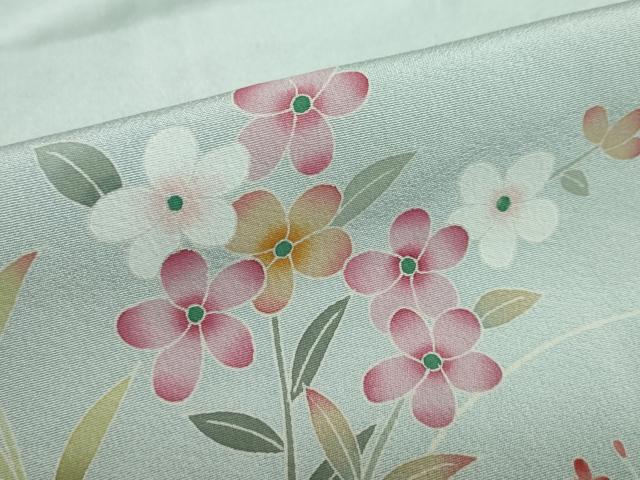 平和屋着物○本加賀友禅作家 金丸充夫 訪問着 草花文 暈し