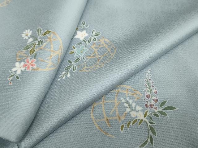 平和屋着物●上質な小紋　飾花文　正絹　逸品　DAAY5080ud