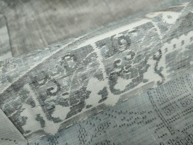 平和屋着物●小千谷紬　モロ入り　100亀甲　百柄　正絹　逸品　未使用　DAAY5082ud 平和屋着物○小千谷紬 モロ入り 100亀甲 百柄 正絹 逸品 未使用