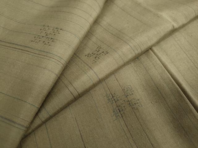 平和屋着物●上質な紬　抽象文様　正絹　逸品　未使用　DAAY5086ud
