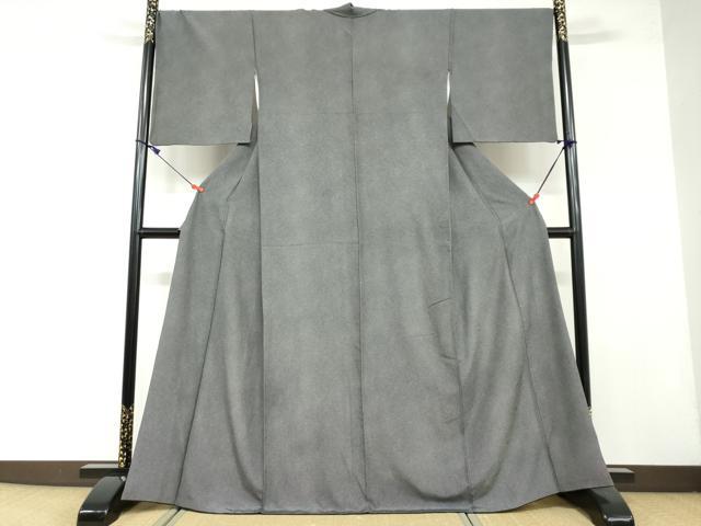 平和屋着物○江戸小紋 鮫小紋柄 黒地 正絹 逸品 DAAY5095ud