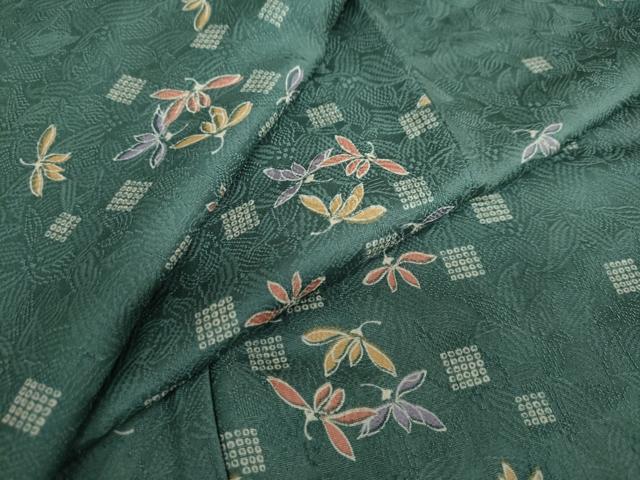 平和屋着物●上質な小紋　舞花文　正絹　逸品　未使用　DAAY5162ud