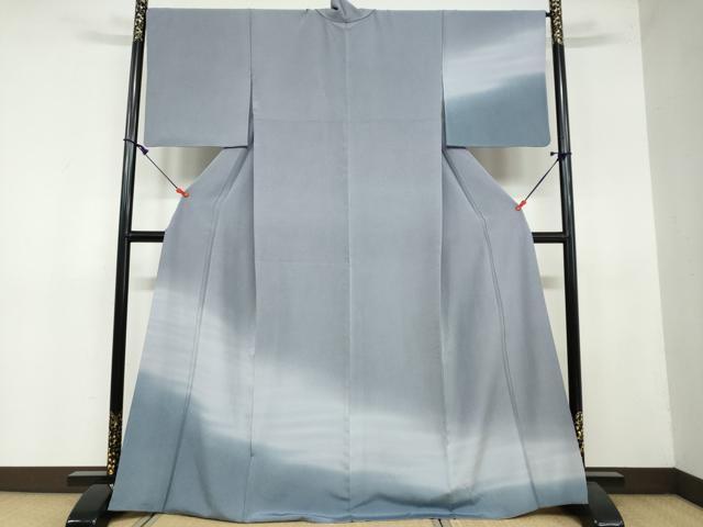 平和屋着物●訪問着　江戸小紋　霞文　暈し染め　正絹　逸品　DAAY5202ud